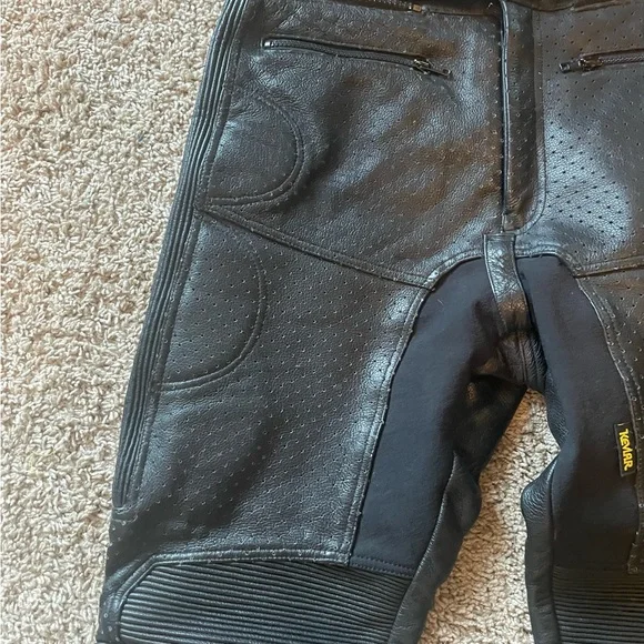 Field Sheer Men’s Vintage All Leather Motorcycle Pants In Sz 36